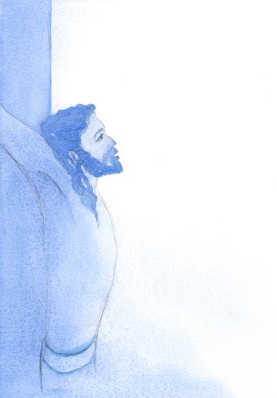 Christus, wahrer Mensch, liebte seine Mitmenschen mit seiner göttlichen Liebe, "in einer unendlichen Wiedergutmachung für all ihre Vergehen" von Elizabeth Wang