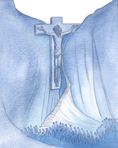 Ich sah die Qualen Christi und den schmalen Weg, durch den die Menschheit zu Gott zurückgeführt wurde, den Weg des Kreuzes von Elizabeth Wang