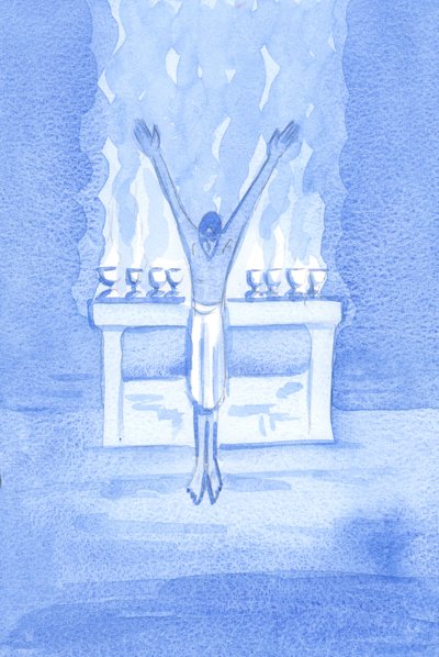 Wenn Christus - mit Ehrfurcht - dem Vater demütiges Lob darbringt, wagt es jemand auf Erden, Lob mit weniger Ehrfurcht darzubringen?, 2002 von Elizabeth Wang