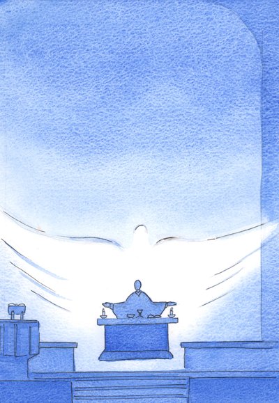 Es ist der Heilige Geist, der in jedem Gebet, das wir anbieten, wirkt und bei der Wandlung die Veränderung bewirkt, wenn das Brot und der Wein zum heiligen Leib und Blut Christi werden von Elizabeth Wang