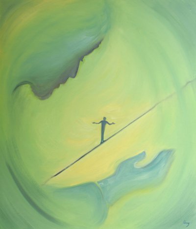 Jesus kann uns helfen, unser Gleichgewicht zu halten, wenn wir in Stolz oder Verzweiflung zu fallen drohen, 2000 von Elizabeth Wang