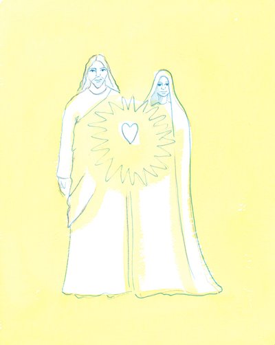 Unsere Liebe Frau teilte das Leiden Christi wie niemand sonst auf Erden, 2003 von Elizabeth Wang