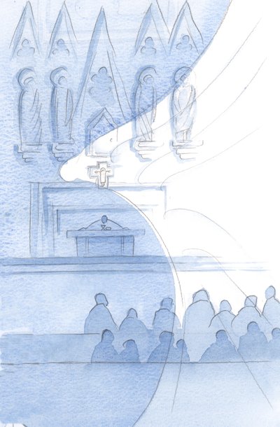 Das ganze Kirchengebäude ist voller Engel; wir streifen sie in jedem Moment von Elizabeth Wang