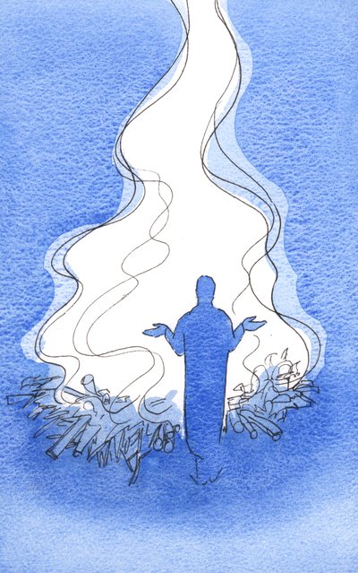 Wenn wir mit Christus beten, erhebt sich eine große Flamme des Lobes und der Fürbitte zum Vater von Elizabeth Wang