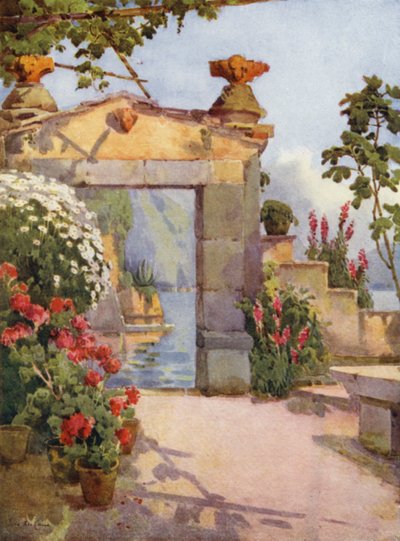 Ein Eingang in Varenna, Lago di Como von Ella Du Cane