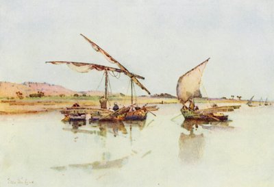 Fischerboote auf dem Nil von Ella Du Cane
