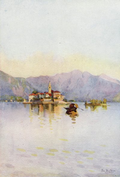 Isola Pescatori und der Sasso di Ferro, Lago Maggiore von Ella Du Cane