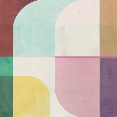 Bunte geometrische Bögen von Ellen Greup