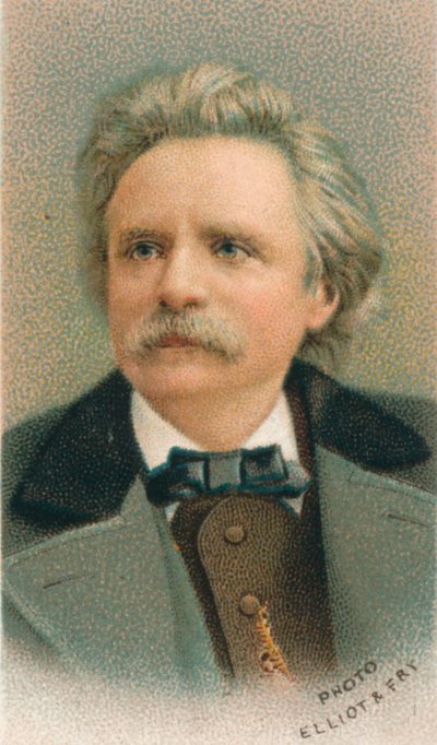 Edvard Hagerup Grieg 1843-1907, norwegischer Komponist und Pianist, 1911 von Elliott and Fry