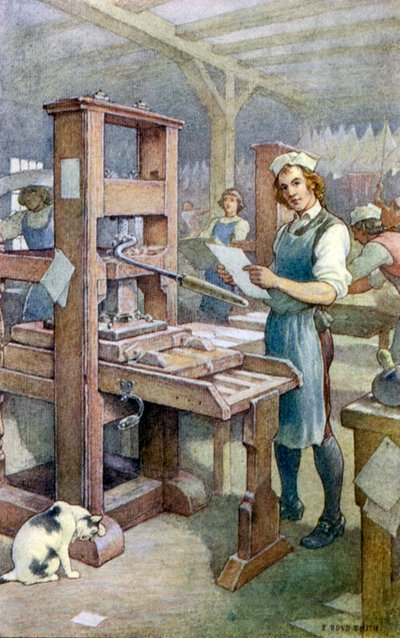Ich begann an der Presse zu arbeiten von Elmer Boyd Smith