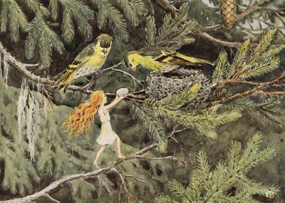 Solägget (1932) Die Vögel von Elsa Beskow