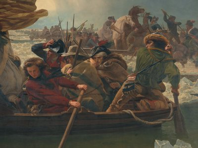 Washington überquert den Delaware River, 25. Dezember 1776 von Emanuel Gottlieb Leutze