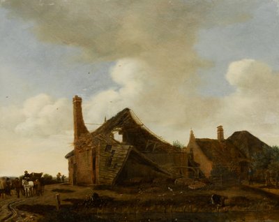 Landschaft mit verfallenem Häuschen von Emanuel Murant