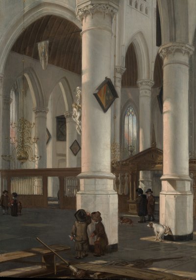 Innenraum der Oude Kerk, Delft, wahrscheinlich 1650 von Emanuel de Witte