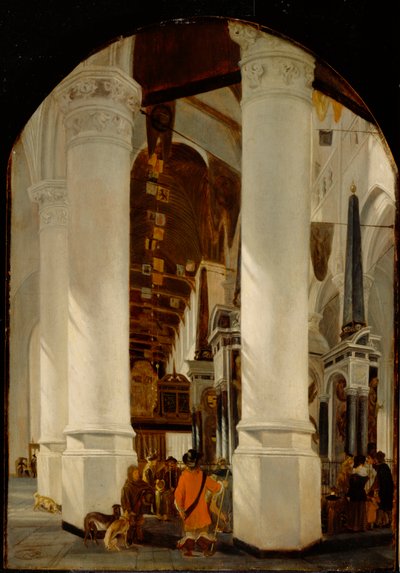 Die Nieuwe Kerk in Delft mit dem Grab von Wilhelm dem Schweiger, ca. 1650-51 von Emanuel de Witte