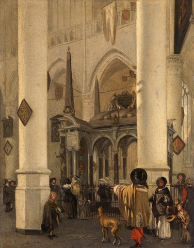 Die Nieuwe Kerk in Delft mit dem Grab von Wilhelm dem Schweiger von Emanuel de Witte