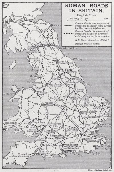 Römische Straßen in Britannien von Emery Walker