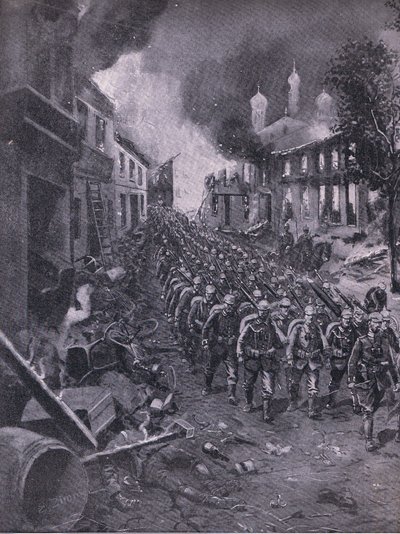 Die Invasion von Brest-Litowski durch deutsche Truppen, aus 
