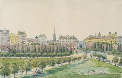 Die Stubenbastei und das Stubentor in Wien von Emil Hütter