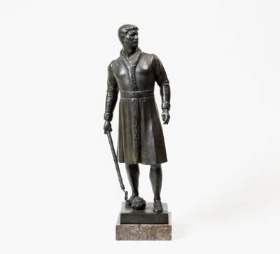 Krieger mit Morgenstern von Emil Jungblut