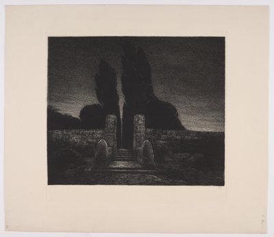 Ein Friedhof. Abend von Emil Krause