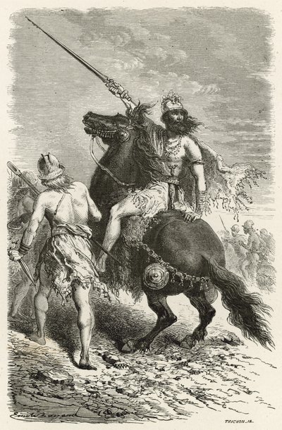 Krieger aus der Eisenzeit von Emile Antoine Bayard