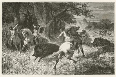 Die Jagd in der Eisenzeit von Emile Antoine Bayard