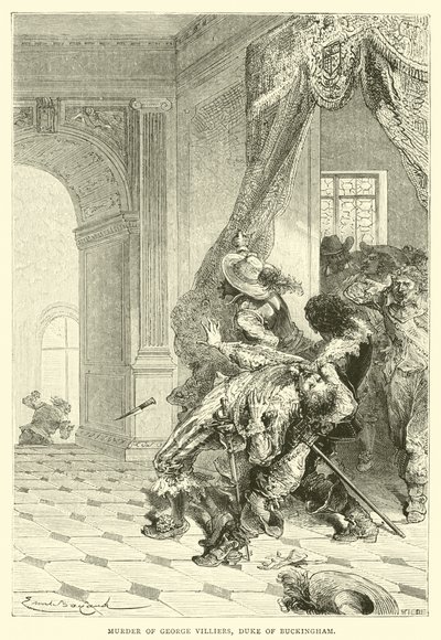 Mord an George Villiers, Herzog von Buckingham von Emile Antoine Bayard