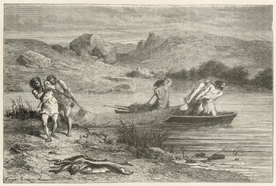 Fischer in der Zeit der polierten Steine von Emile Antoine Bayard