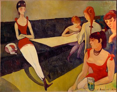 Vorzimmer in einem Bordell von Emile Bernard