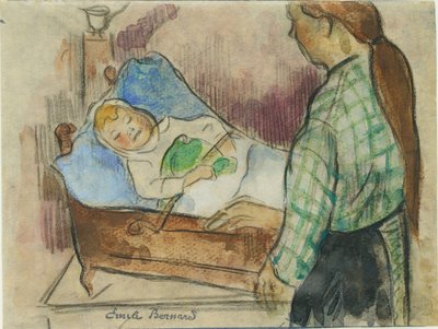 Schlafenszeit von Emile Bernard