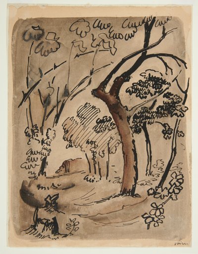 Landschaft mit Bäumen, ca. 1890-95 von Emile Bernard