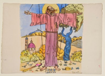Heiliger Franz von Assisi von Emile Bernard