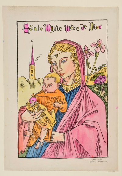 Heilige Maria Mutter Gottes mit der Lilie von Emile Bernard