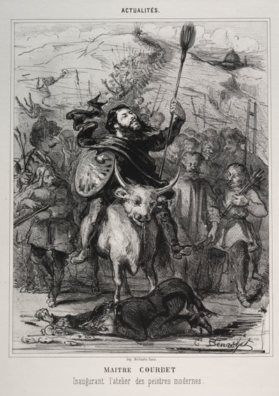 Tatsachen: Meister Courbet eröffnet die Schule der modernen Malerei von Émile Bénassit