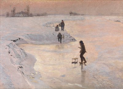 Die Eisvögel von Emile Claus