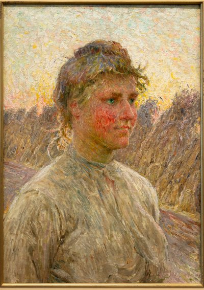 Junge Bäuerin von Emile Claus