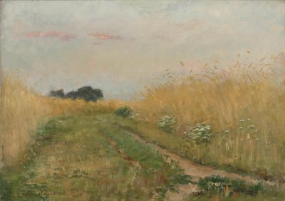 Sommerlandschaft - Kornfeld von Emile Claus