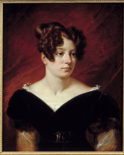 Porträt von Joséphine de Lavalette, Baronin de Forget von Emile Jean Horace Vernet