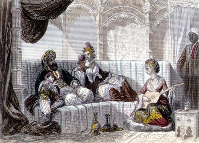 Innenraum mit einem Bey und seiner Familie, aus 