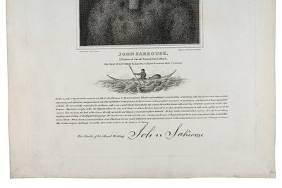 John Sakeouse, ein Eingeborener von Jacob Sound, Grönland, der erste Eskimo, der in diesem Land bekannt wurde, 1816 von Emilia Anderson