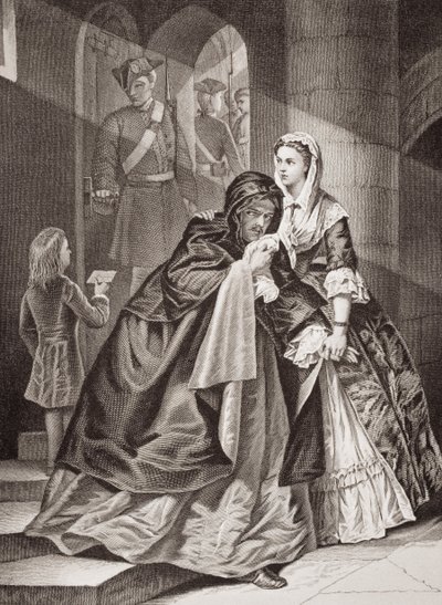 Die Flucht von Lord Nithsdale aus dem Tower, 1716, aus 