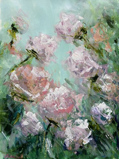 Träumende rosa Rosen von Emma Bell