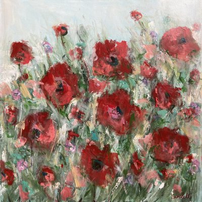 Rotes Mohnfeld von Emma Bell