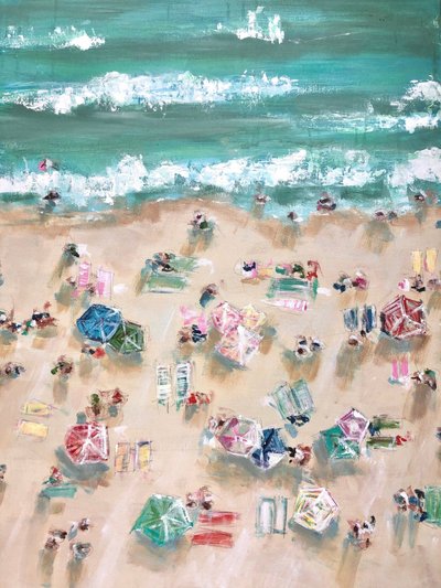 Lebendige Strandsonnenschirme von Emma Bell