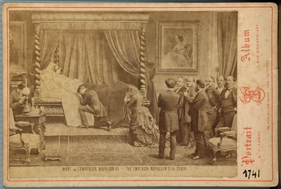 Kaiser Napoleon III auf seinem Sterbebett von Emmanuel Flamant