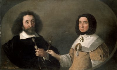 John Tradescant der Jüngere und Hester, seine zweite Frau von Emmanuel de Critz