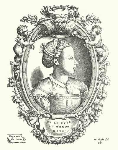 Laura Terracina, neapolitanische Renaissance-Dichterin von Enea Vico