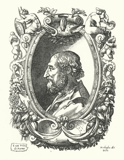 Ludovico Ariosto, italienischer Renaissance-Dichter von Enea Vico