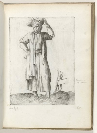 Spanischer Landmann ca. 1550 (Diversarum gentium nostrae aetatis habitus) von Enea Vico